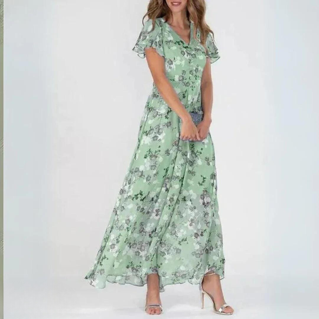 Briony – Chic V-Neck Summer Dress