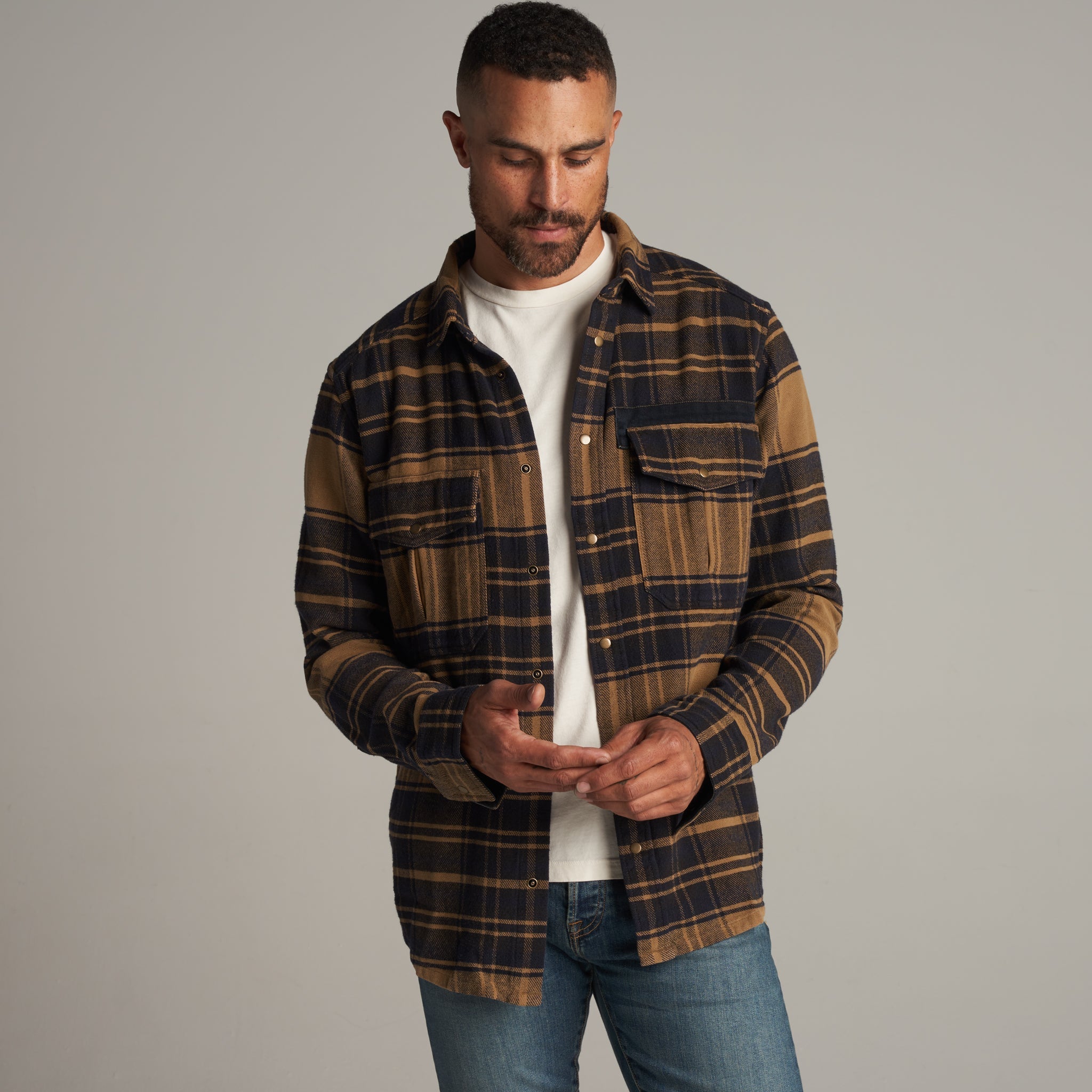 Callum – Heavyweight Flannel Work Shirt Jacket