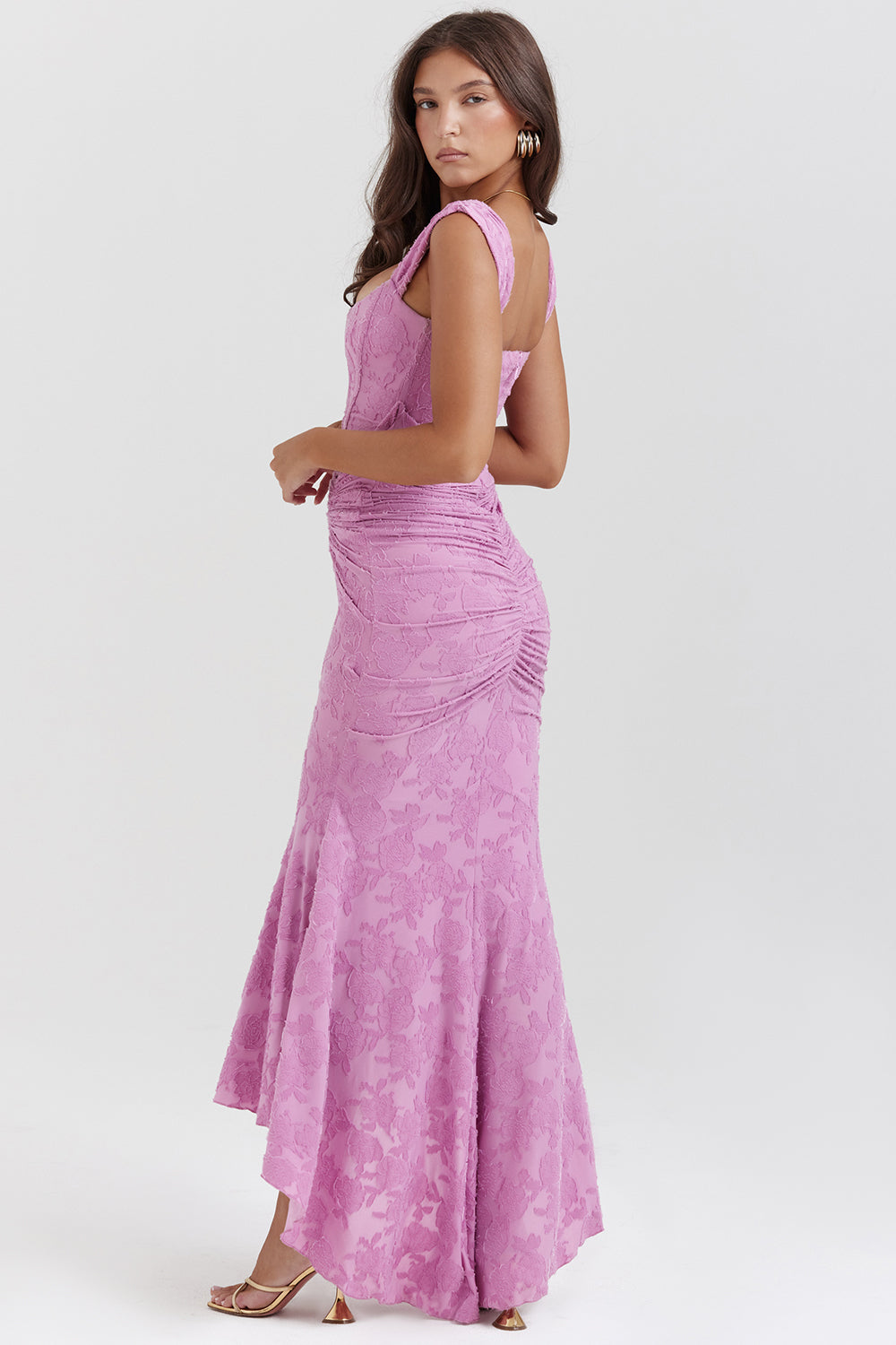 Florinda – Draped Corset Maxi Dress