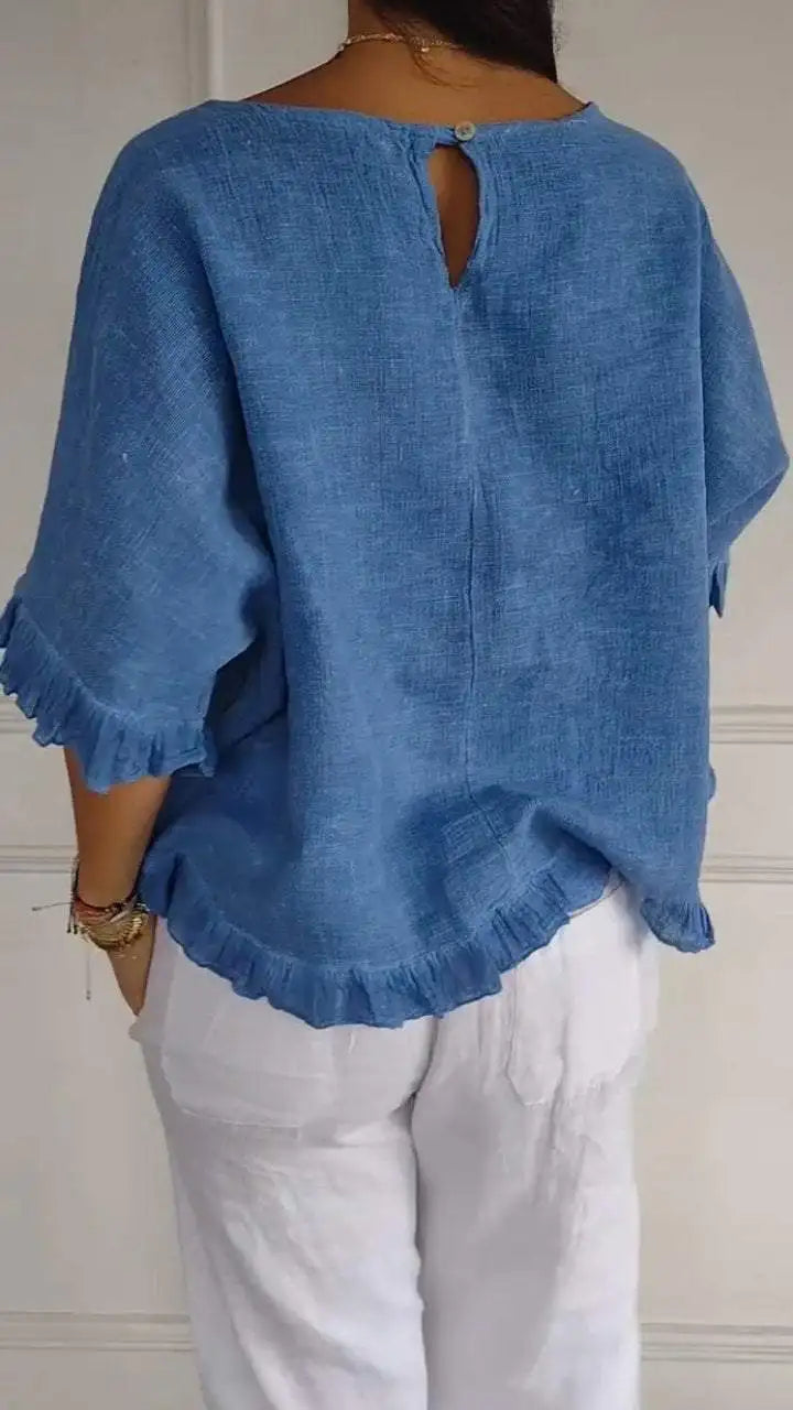 Crelia - Shirt with Subtle Crêpe Look