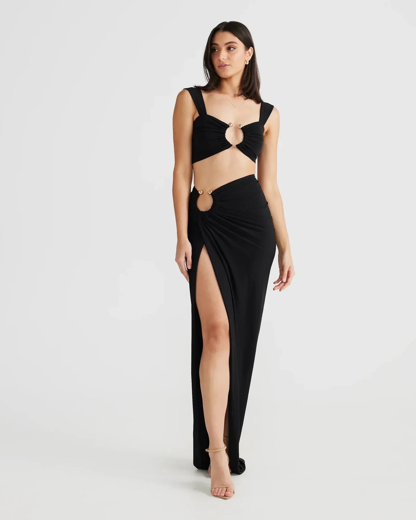 Ottavia – Ring Cut-Out Maxi Dress