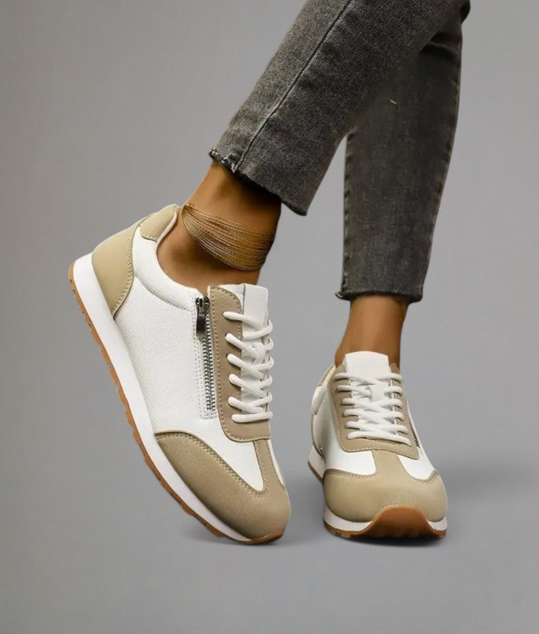 George – Casual sneakers with zip and laces