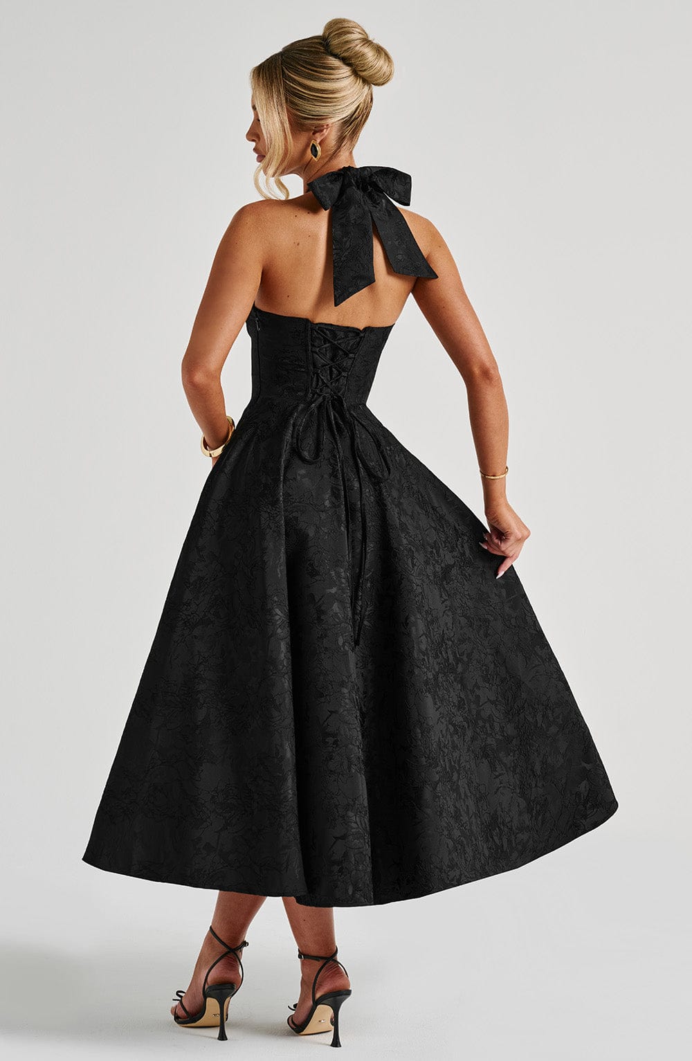 Paolina – Vintage Bow Halter Dress