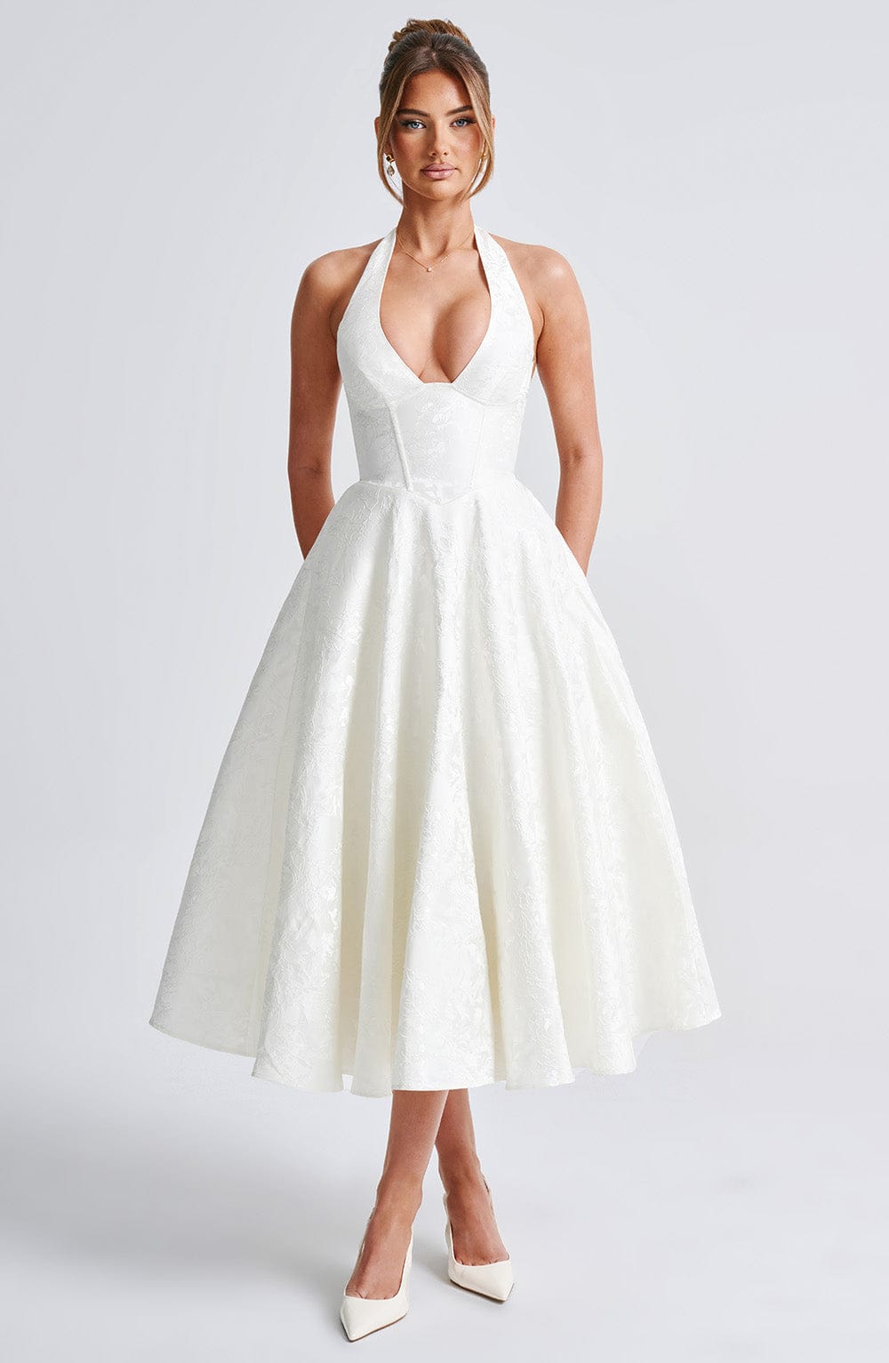 Paolina – Vintage Bow Halter Dress