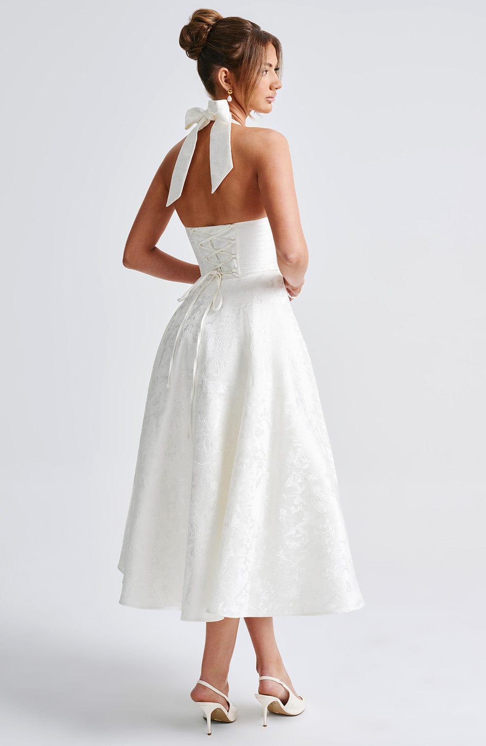 Paolina – Vintage Bow Halter Dress