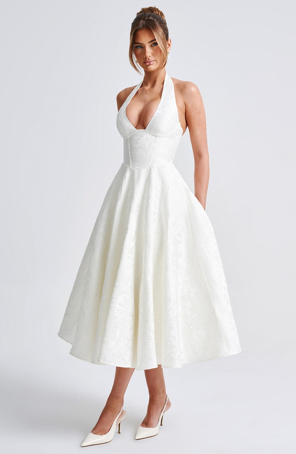 Paolina – Vintage Bow Halter Dress