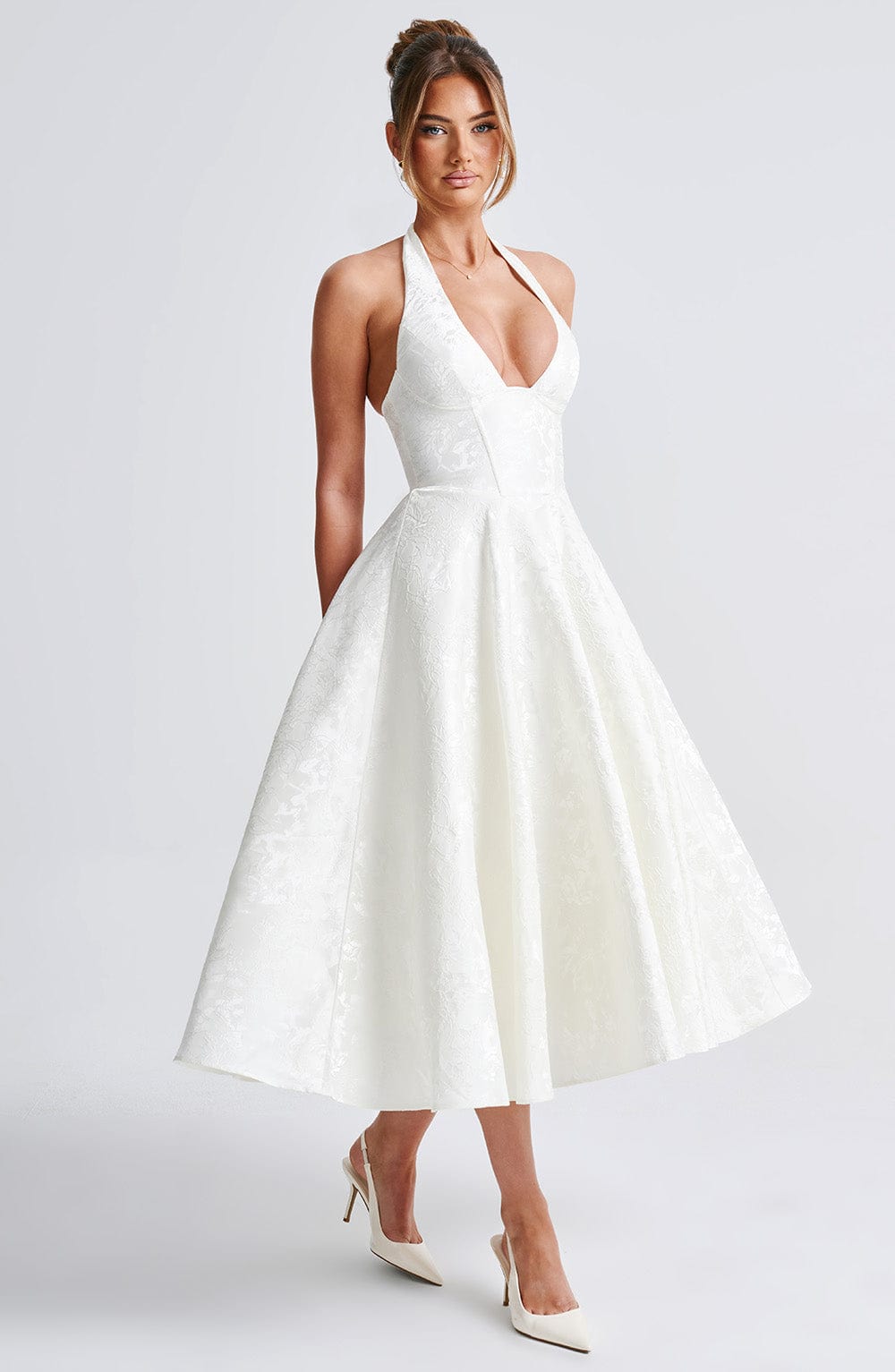 Paolina – Vintage Bow Halter Dress