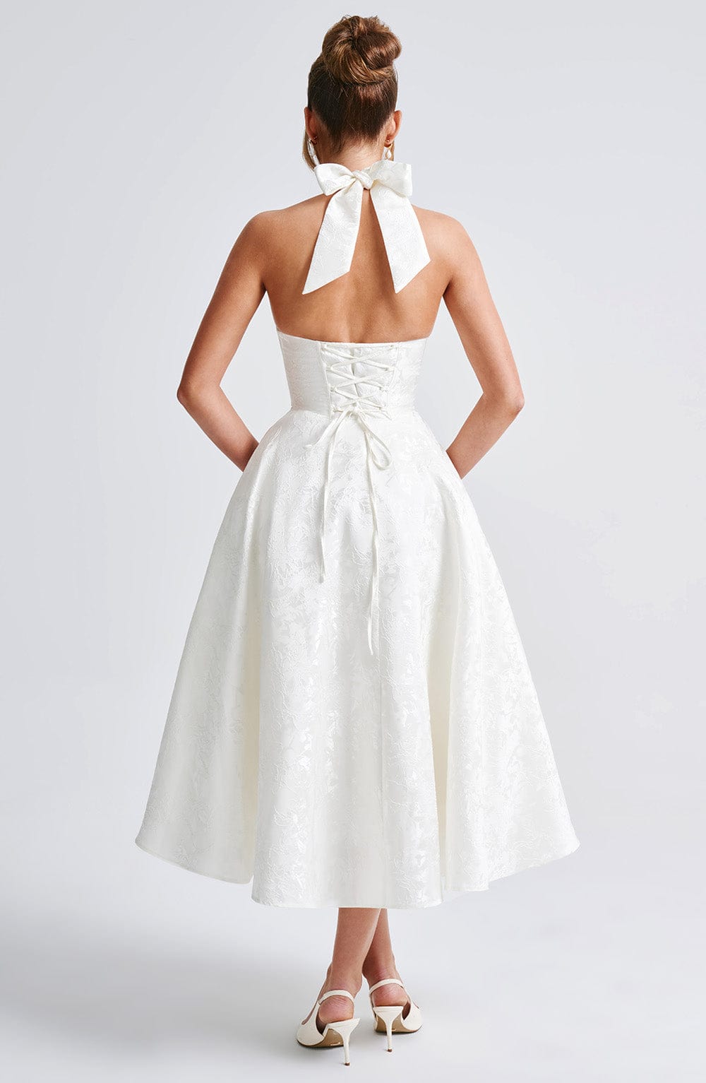 Paolina – Vintage Bow Halter Dress