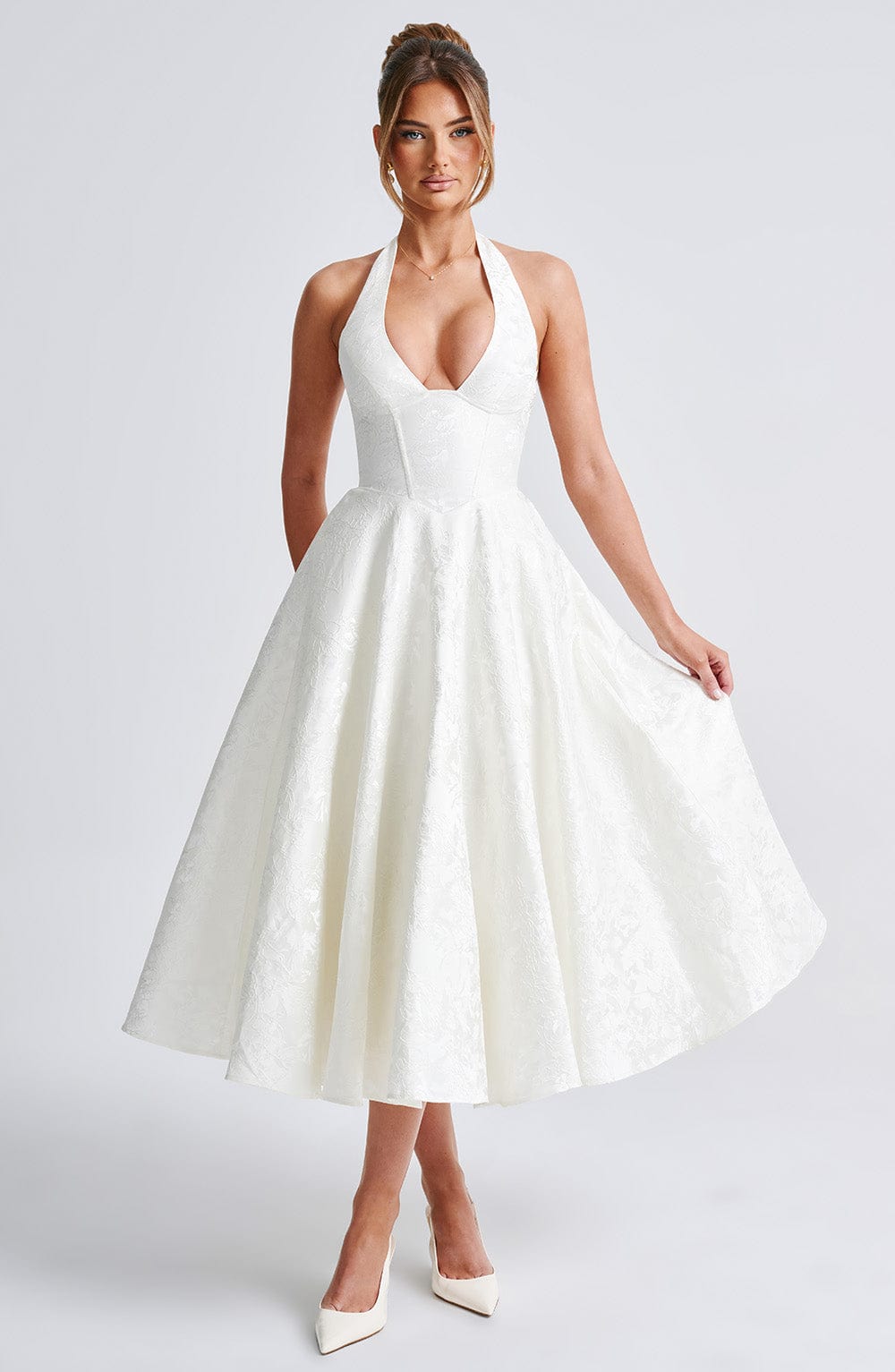 Paolina – Vintage Bow Halter Dress