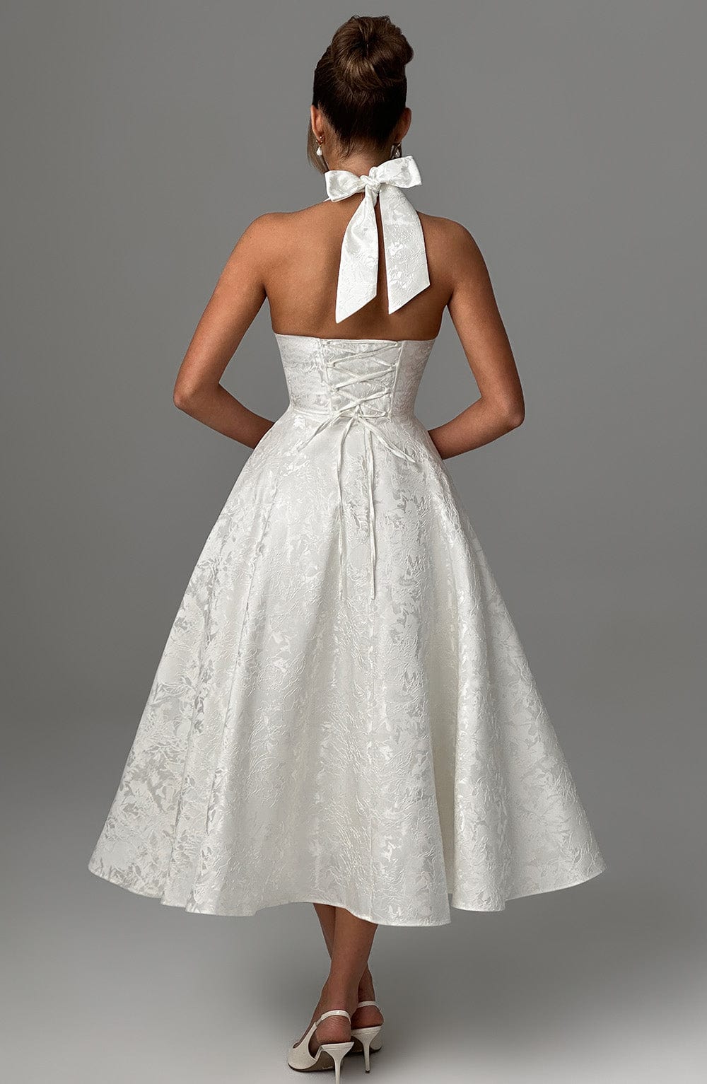 Paolina – Vintage Bow Halter Dress