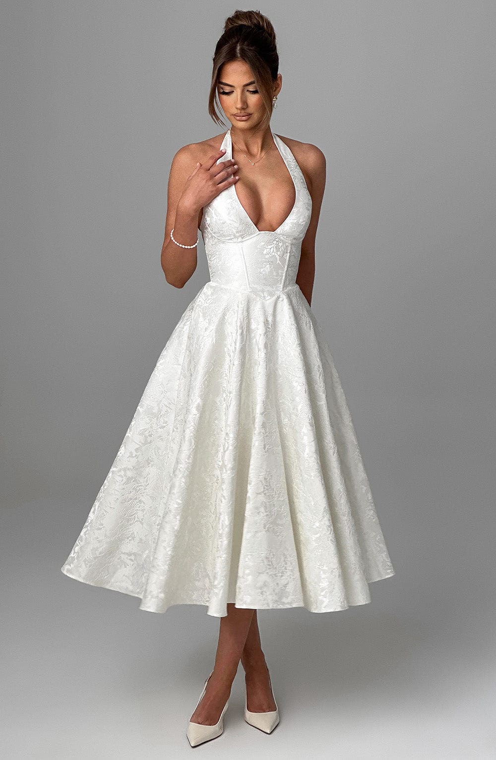 Paolina – Vintage Bow Halter Dress
