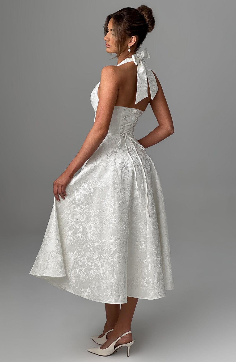 Paolina – Vintage Bow Halter Dress