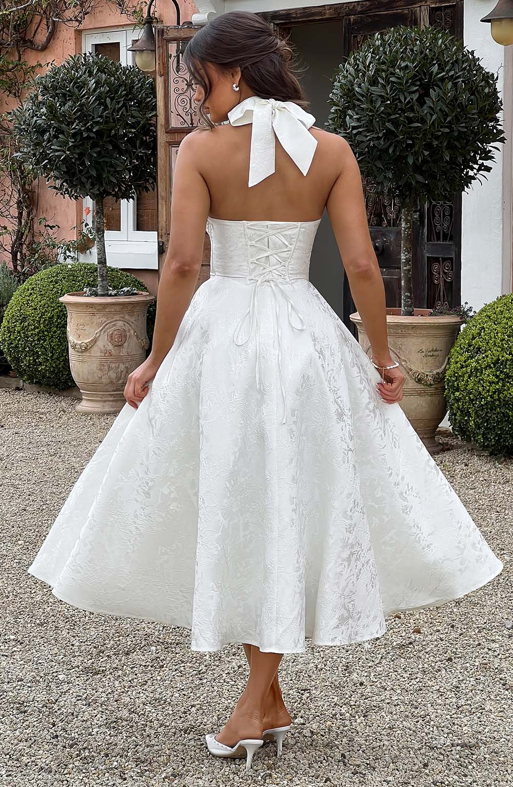 Paolina – Vintage Bow Halter Dress