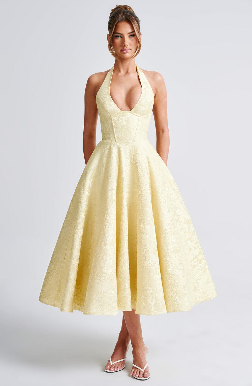 Paolina – Vintage Bow Halter Dress