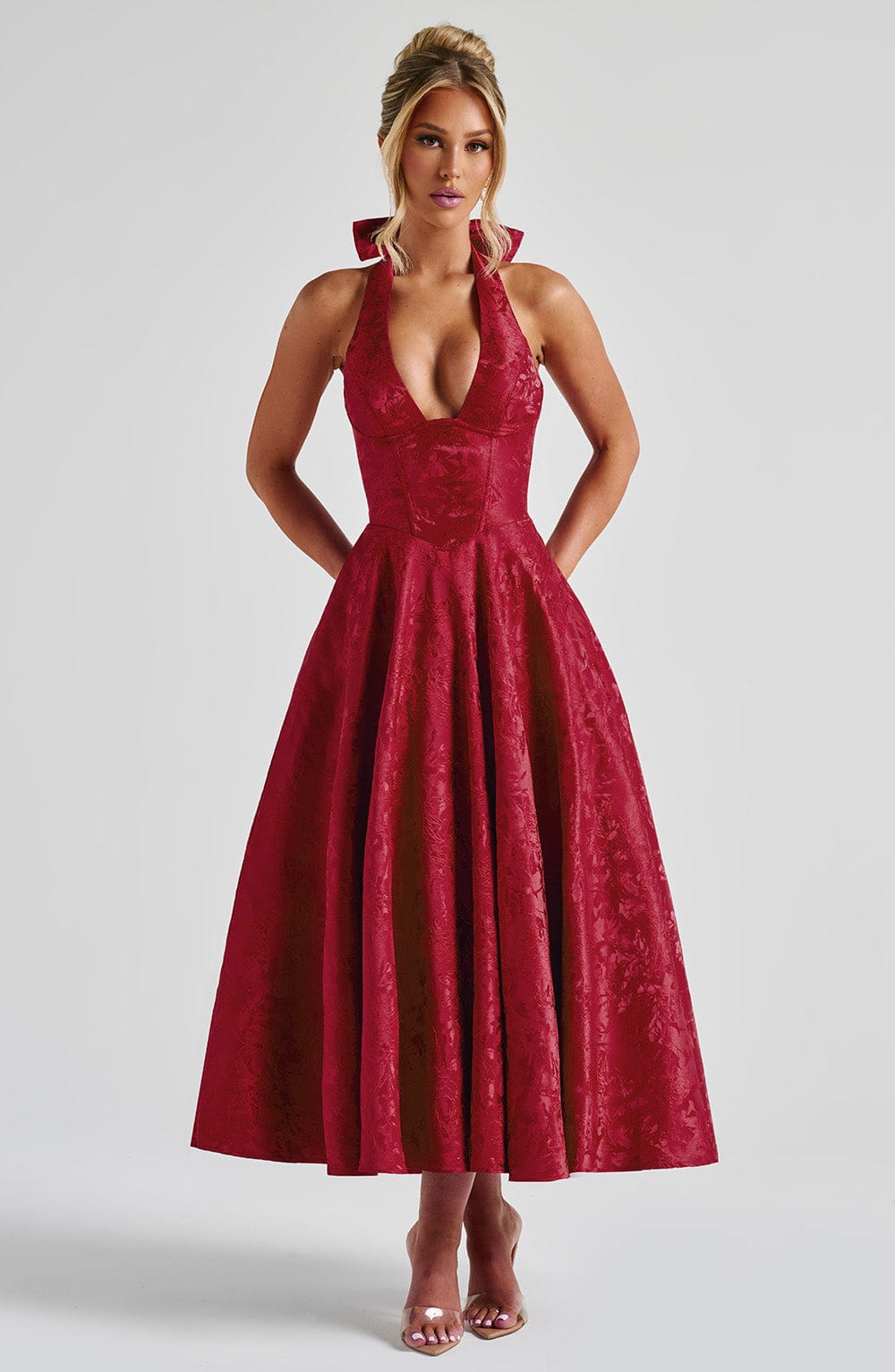 Paolina – Vintage Bow Halter Dress