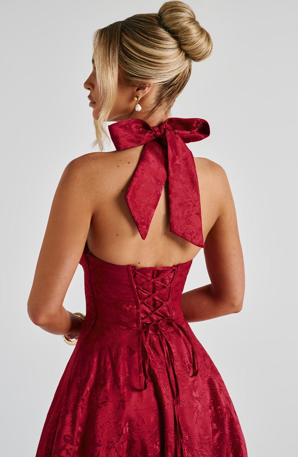 Paolina – Vintage Bow Halter Dress