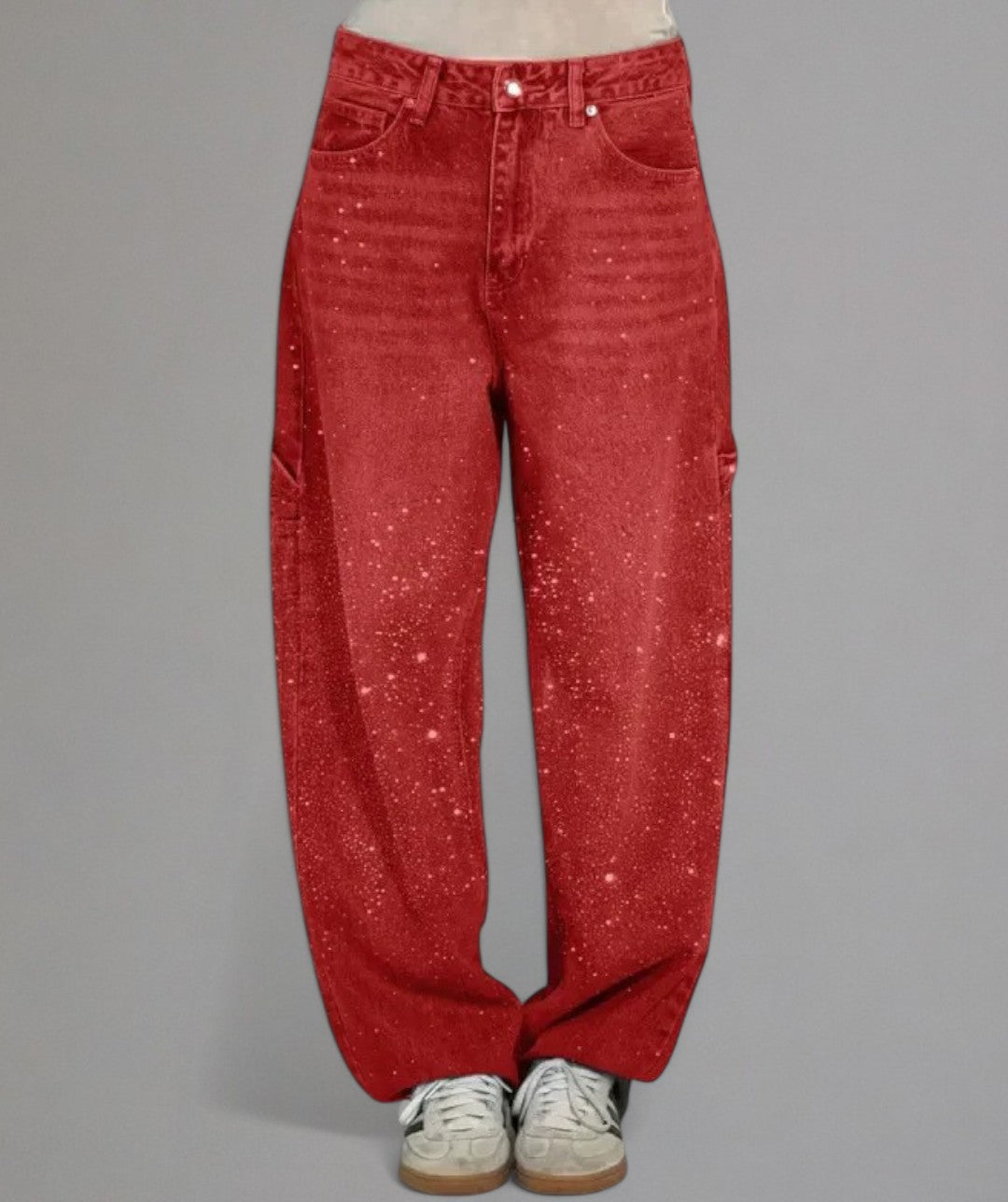 Lola – Glitter Wide-Leg High-Waisted Trousers