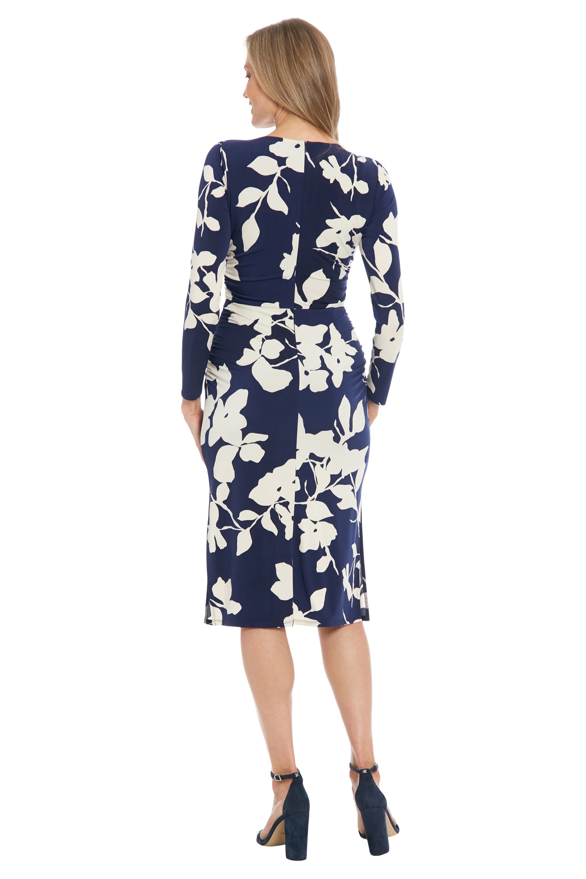 Brielle – Elegant Ruched Midi Dress