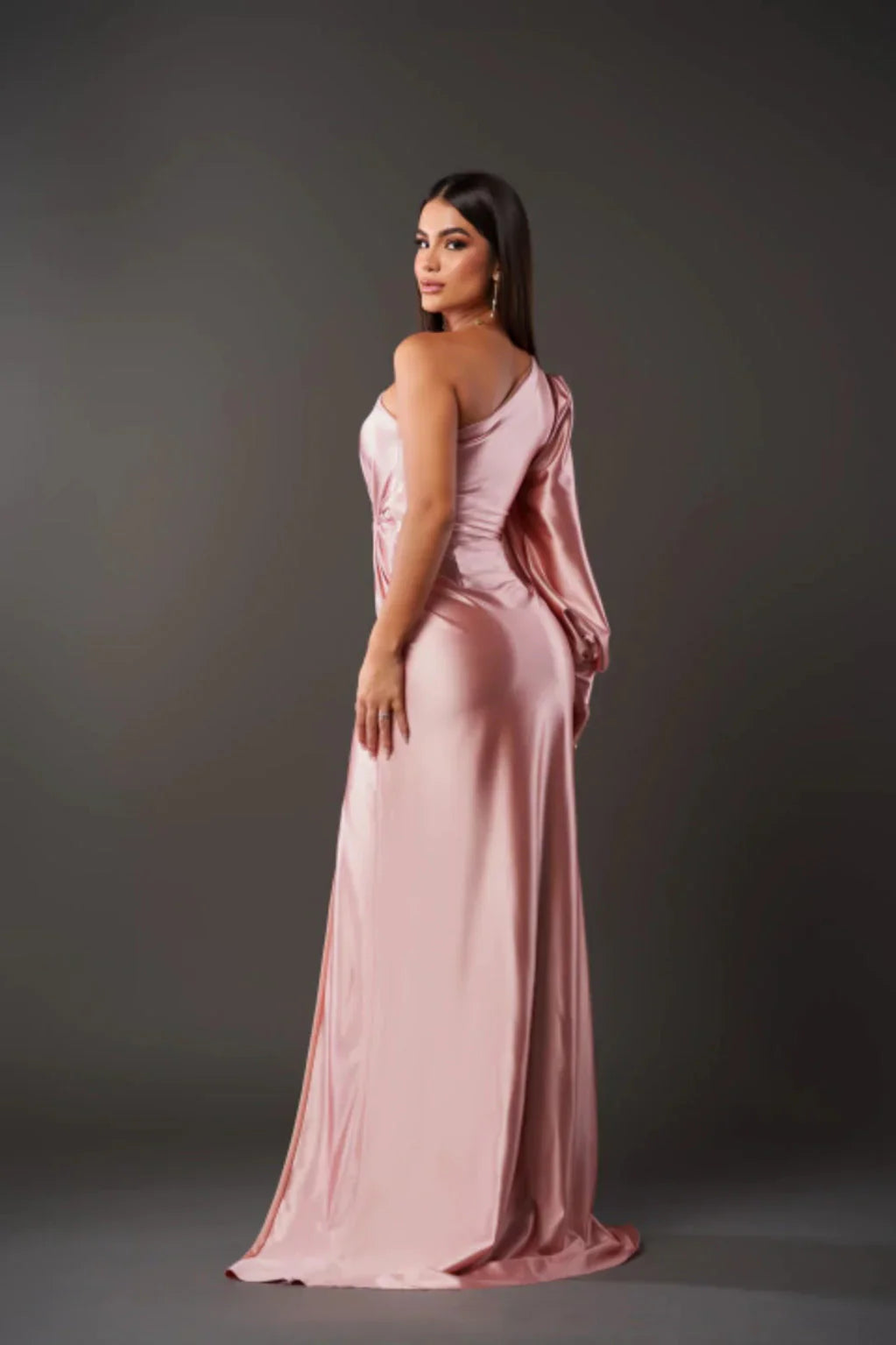 Yolina – One-Shoulder Draped Gown