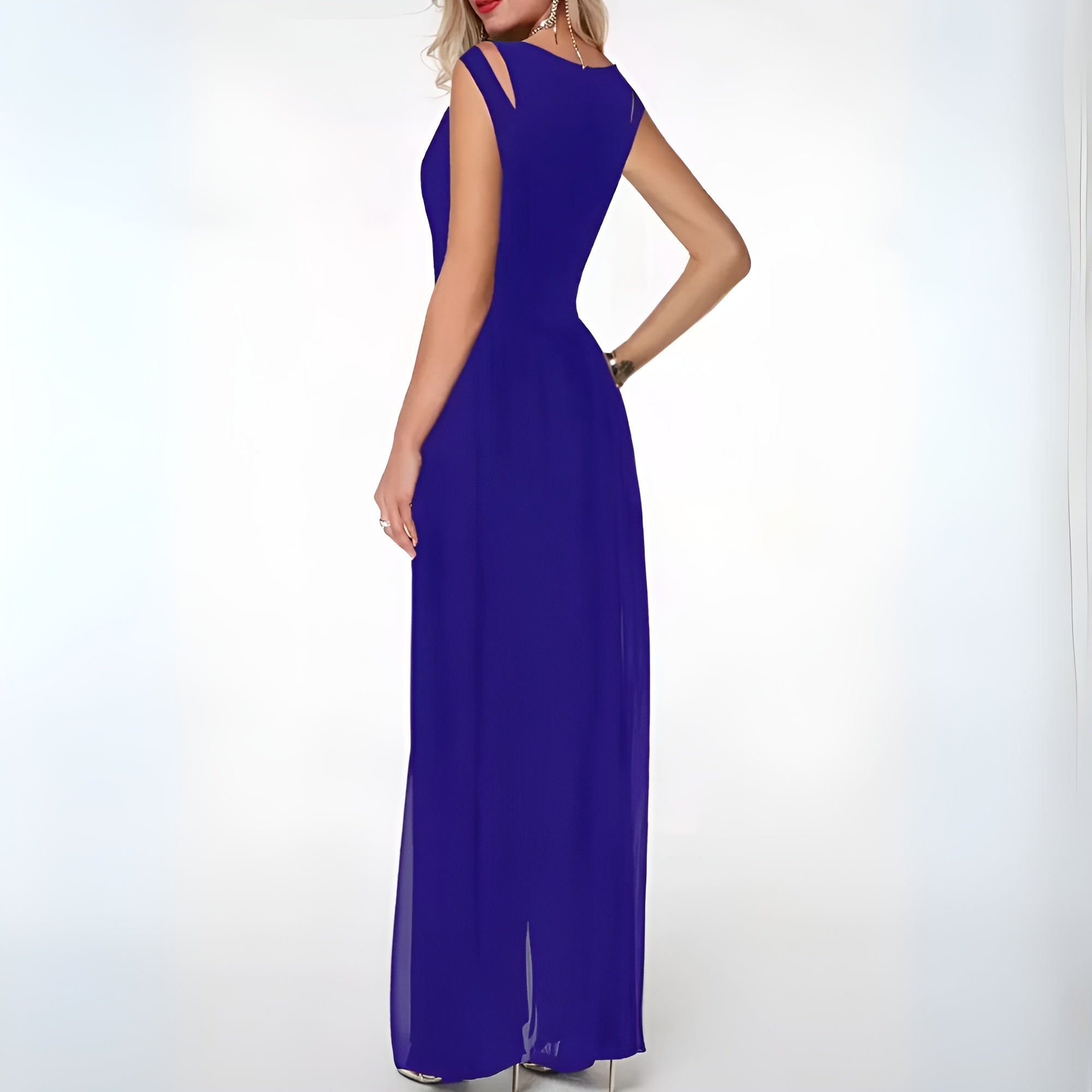 Mildrid – Sheer Panel Maxi Dress