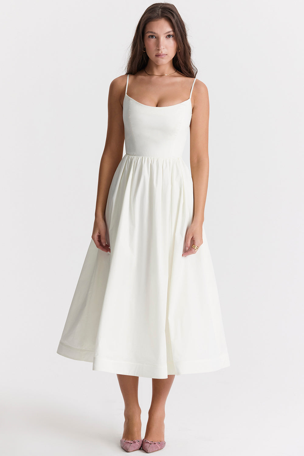 Beatrice – Sweetheart Midi Dress