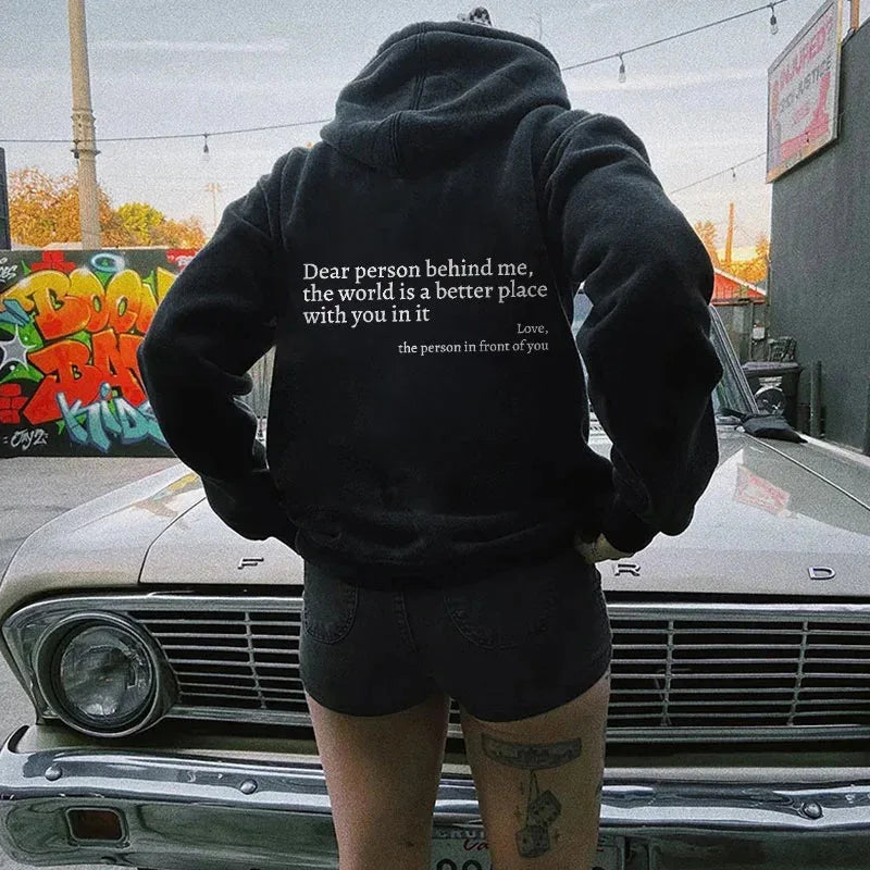 Amelia – Positive Energy Oversized Hoodie