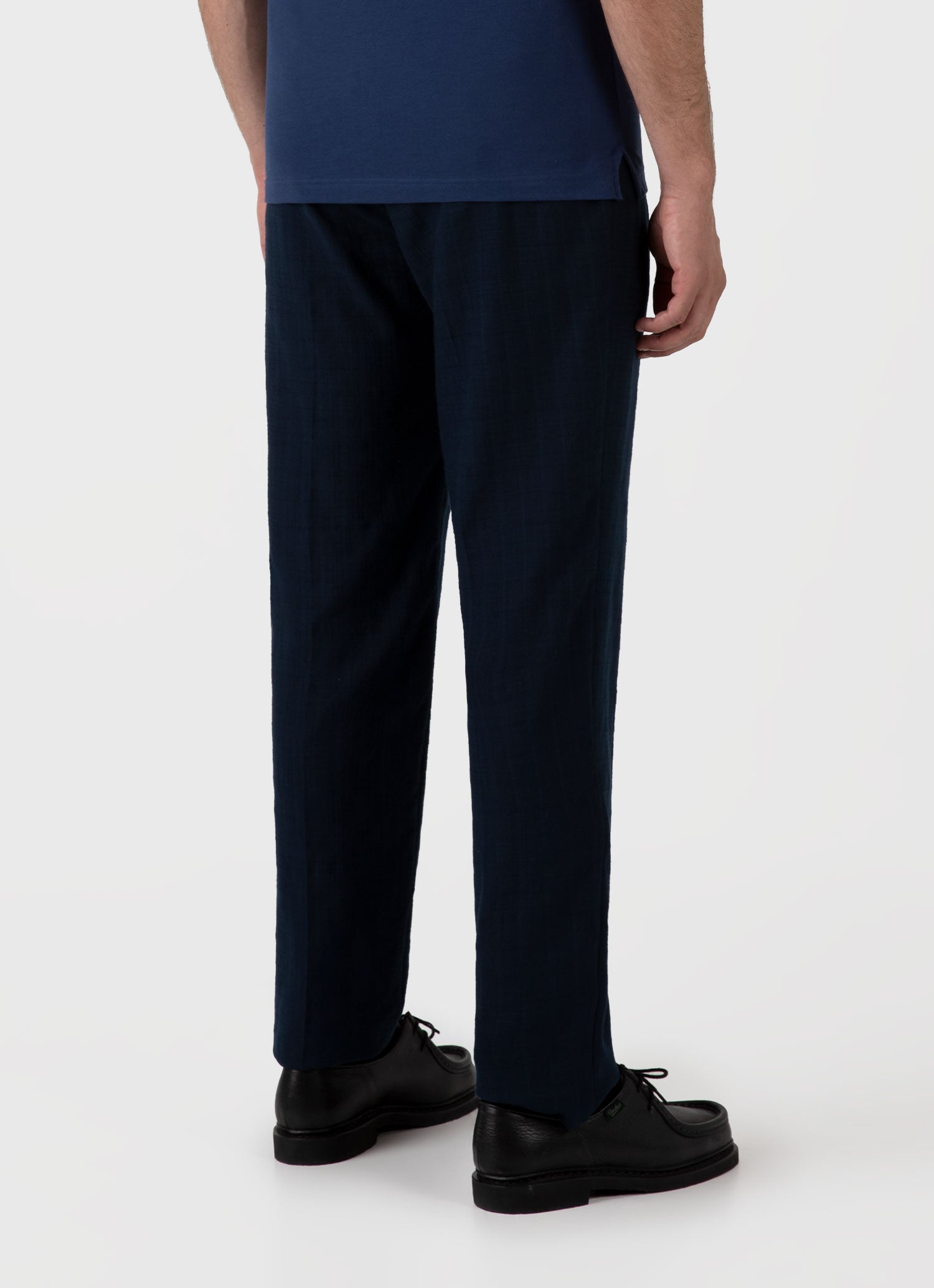 Charlie - Men's Cotton Raffia Pleat Trouser
