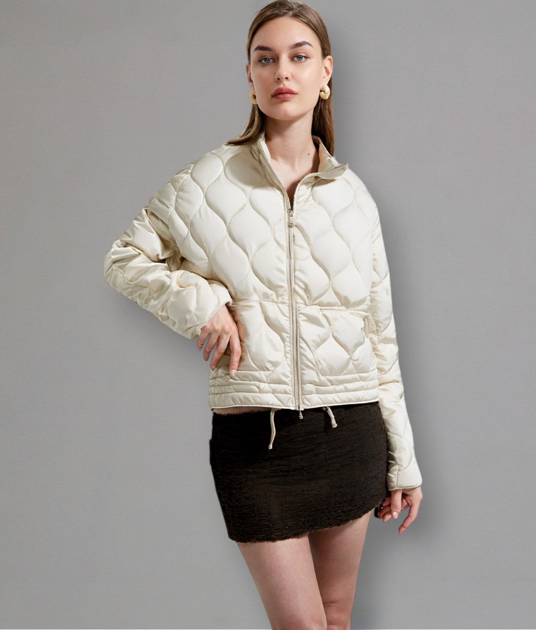 Oceana – Elegant wave-patterned women’s jacket