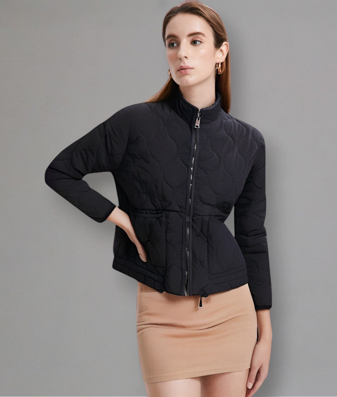 Oceana – Elegant wave-patterned women’s jacket