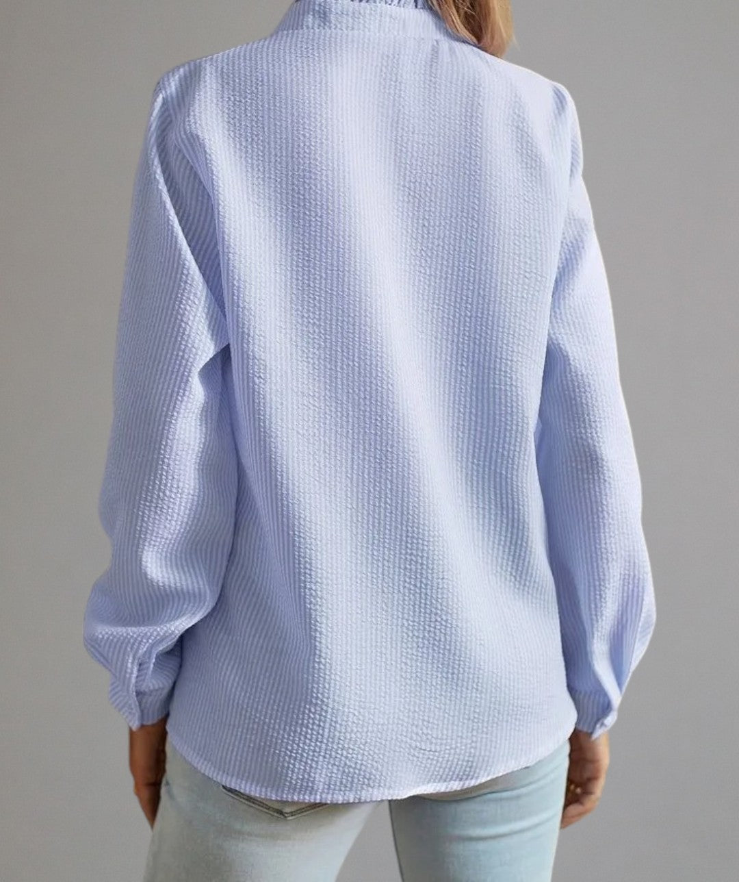 Clara – Pleated Blouse with Elegant Finish