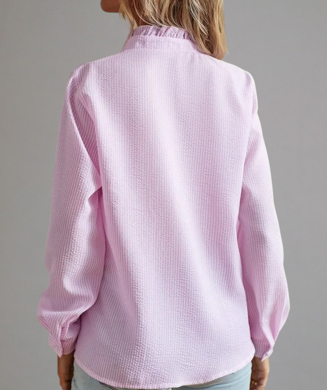 Clara – Pleated Blouse with Elegant Finish