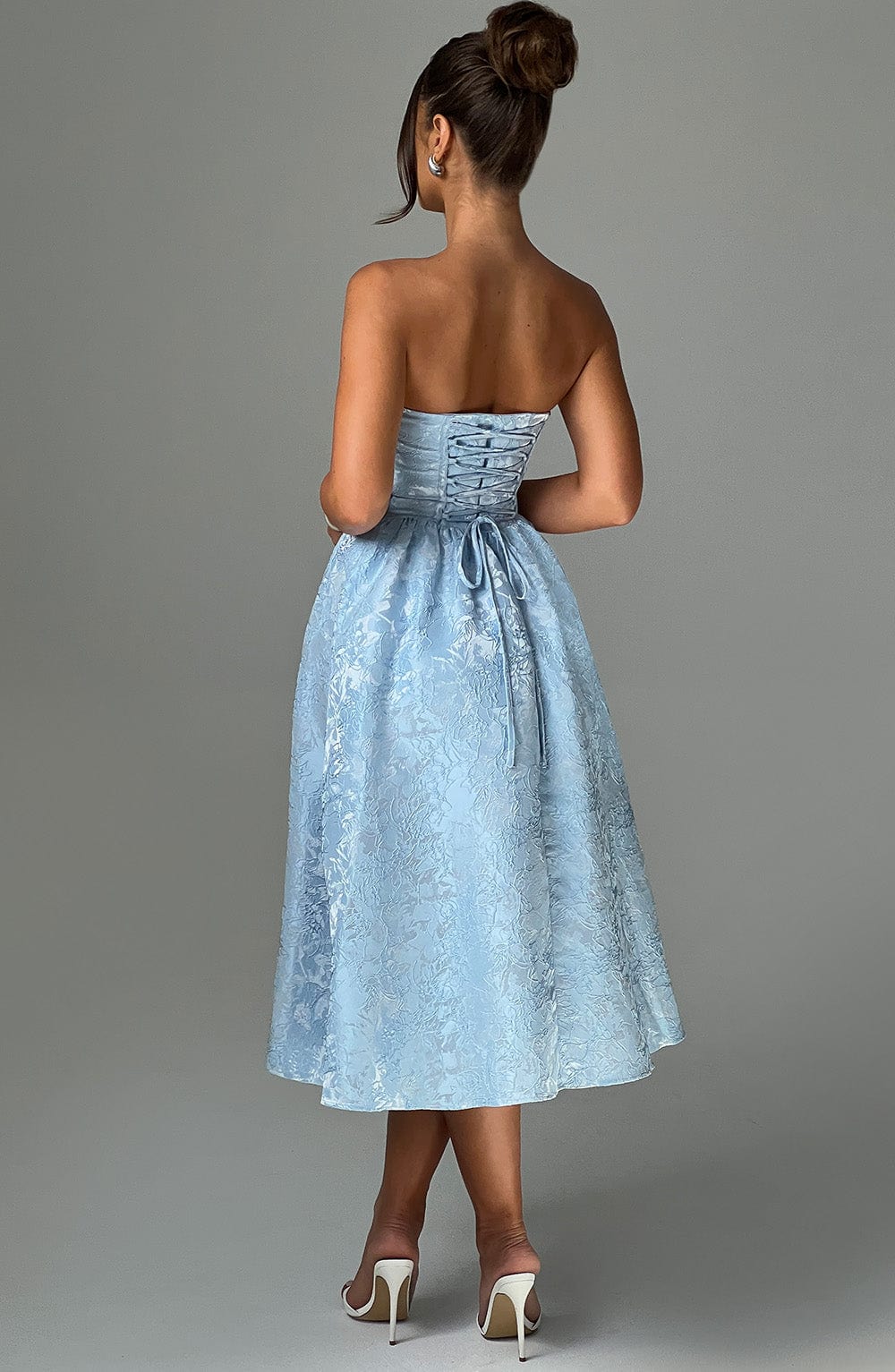 Floriana – Jacquard Strapless Corset Dress