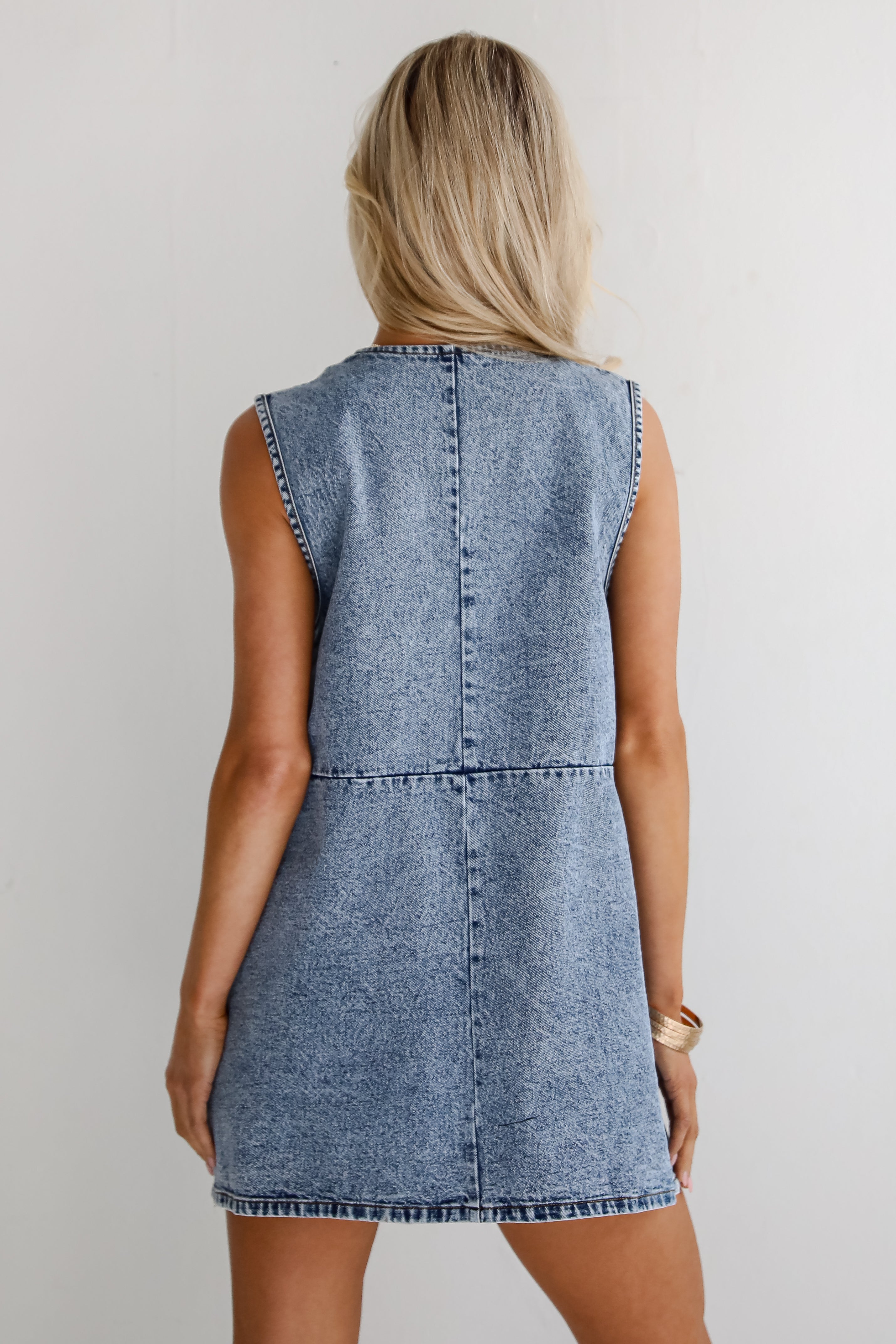 Mia - Mini Dress with Snap Front
