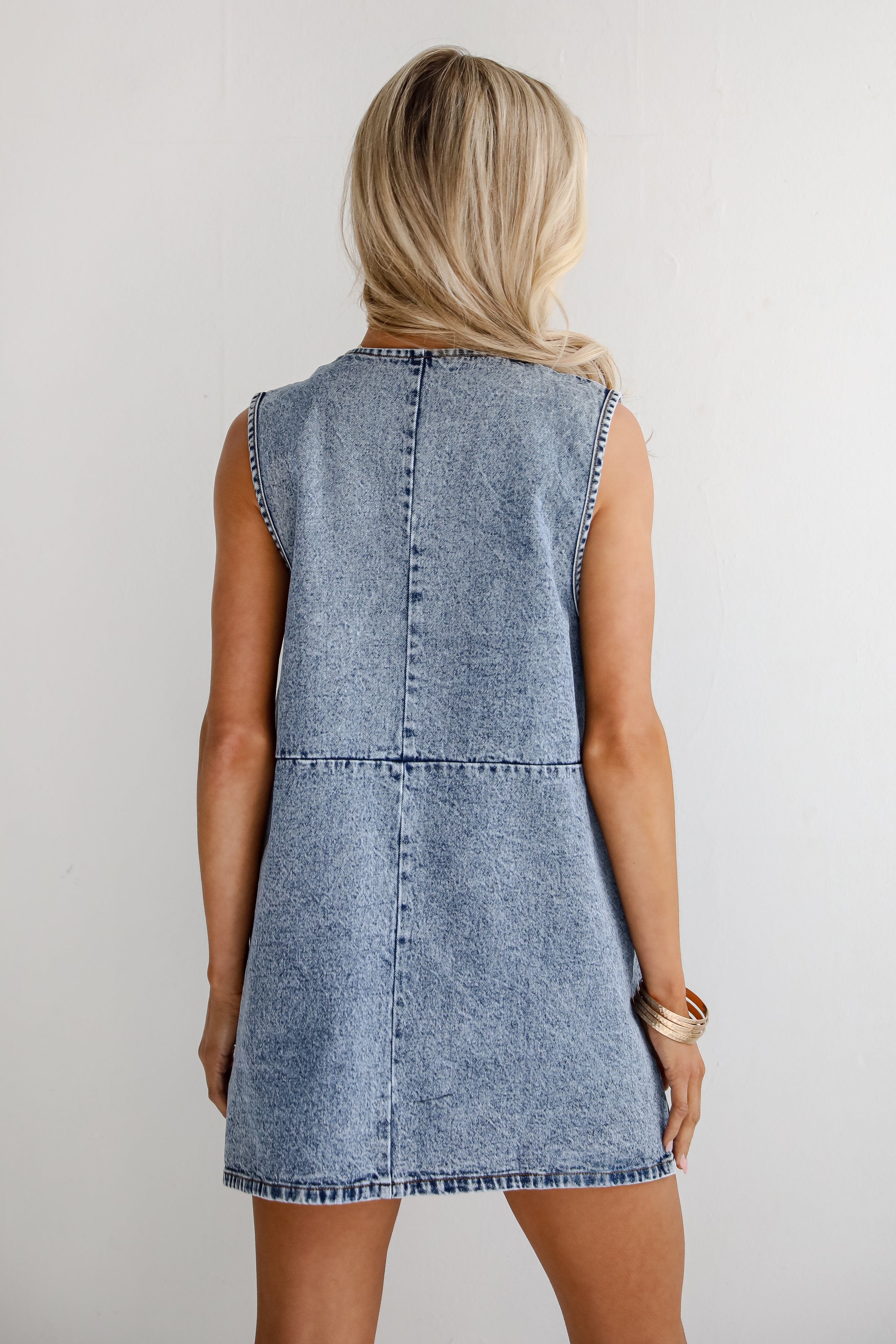 Mia - Mini Dress with Snap Front