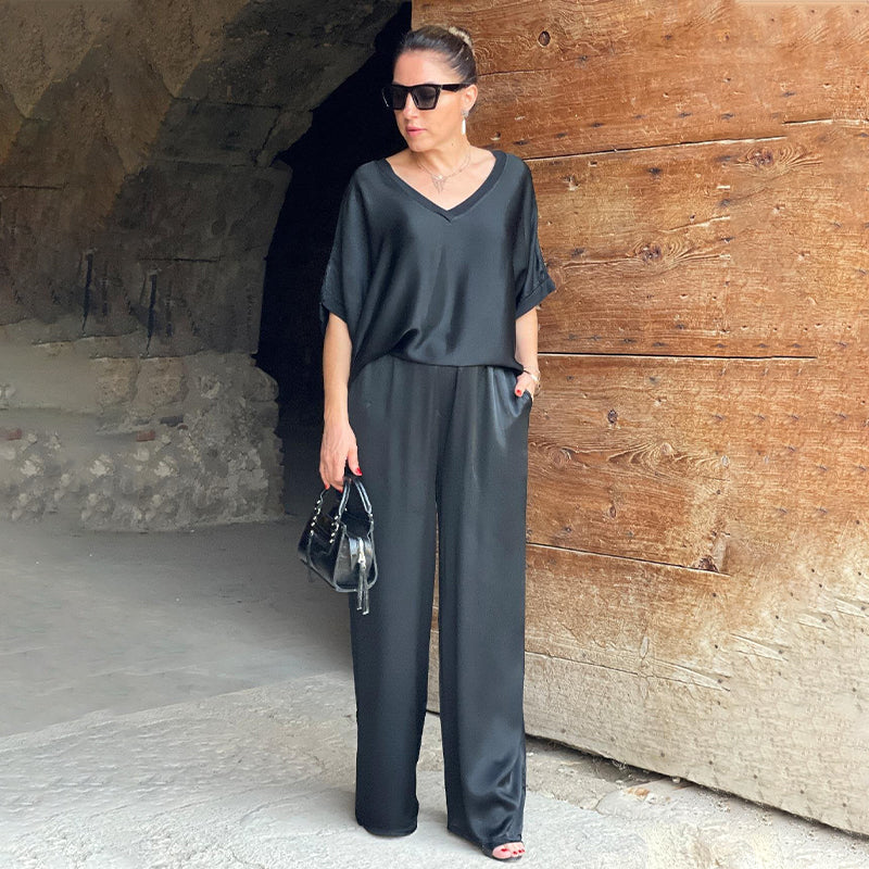 Glossy Two-piece Set