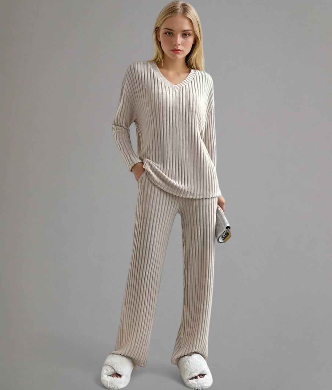 Marleau – Ribbed Lounge Set for Women