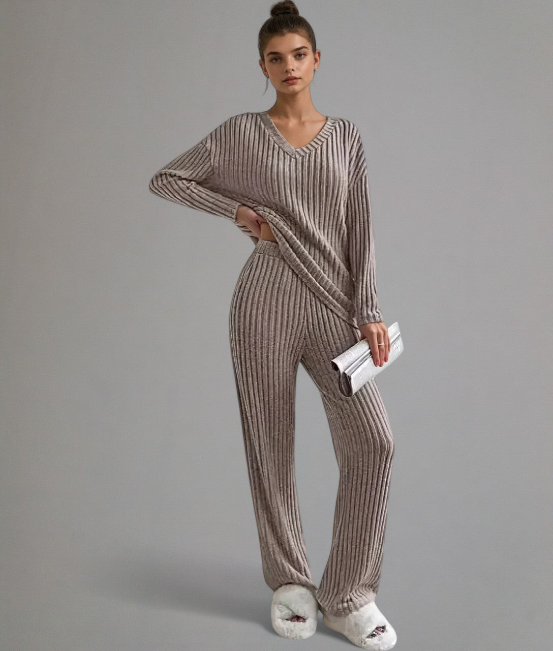 Marleau – Ribbed Lounge Set for Women