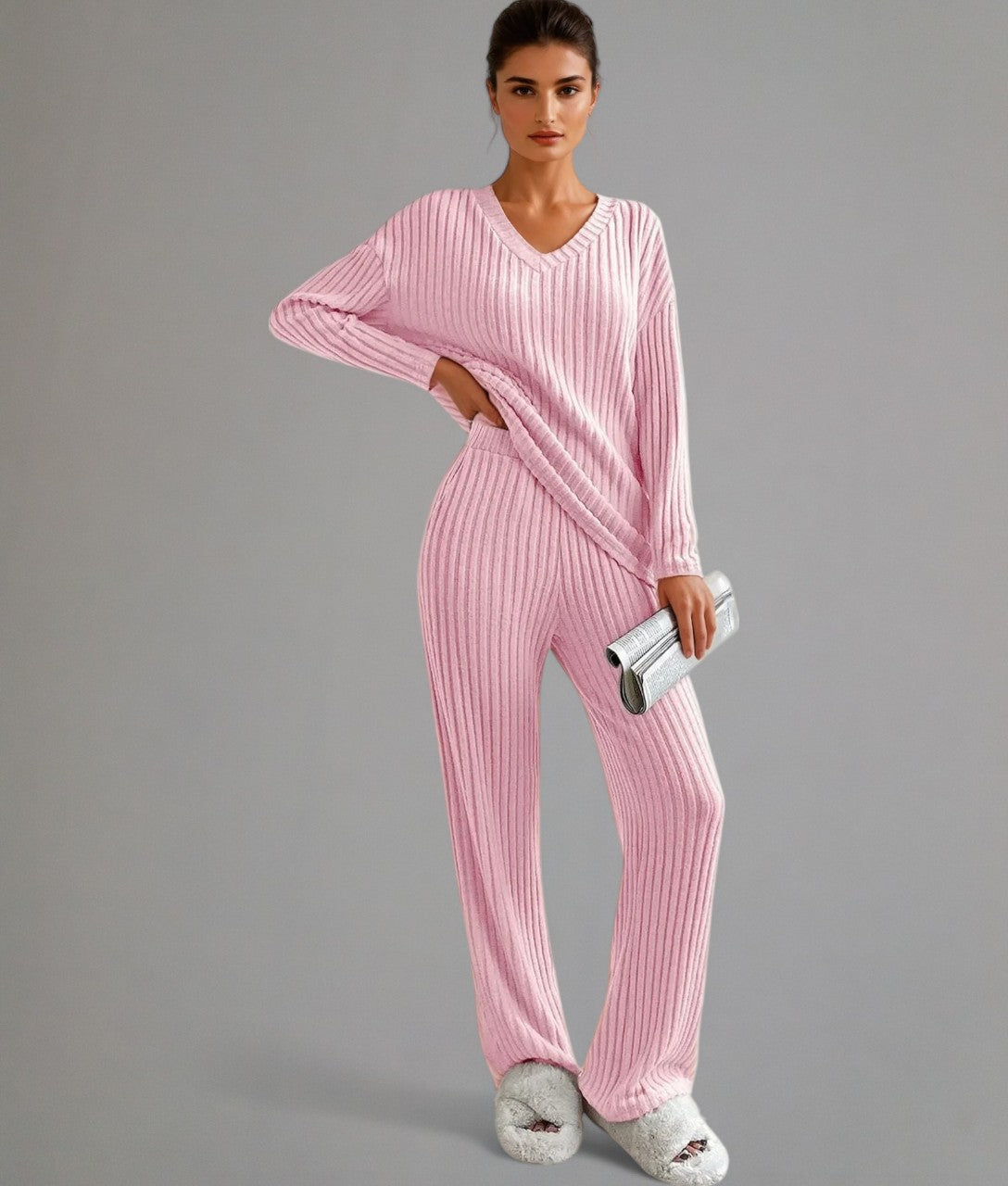 Marleau – Ribbed Lounge Set for Women