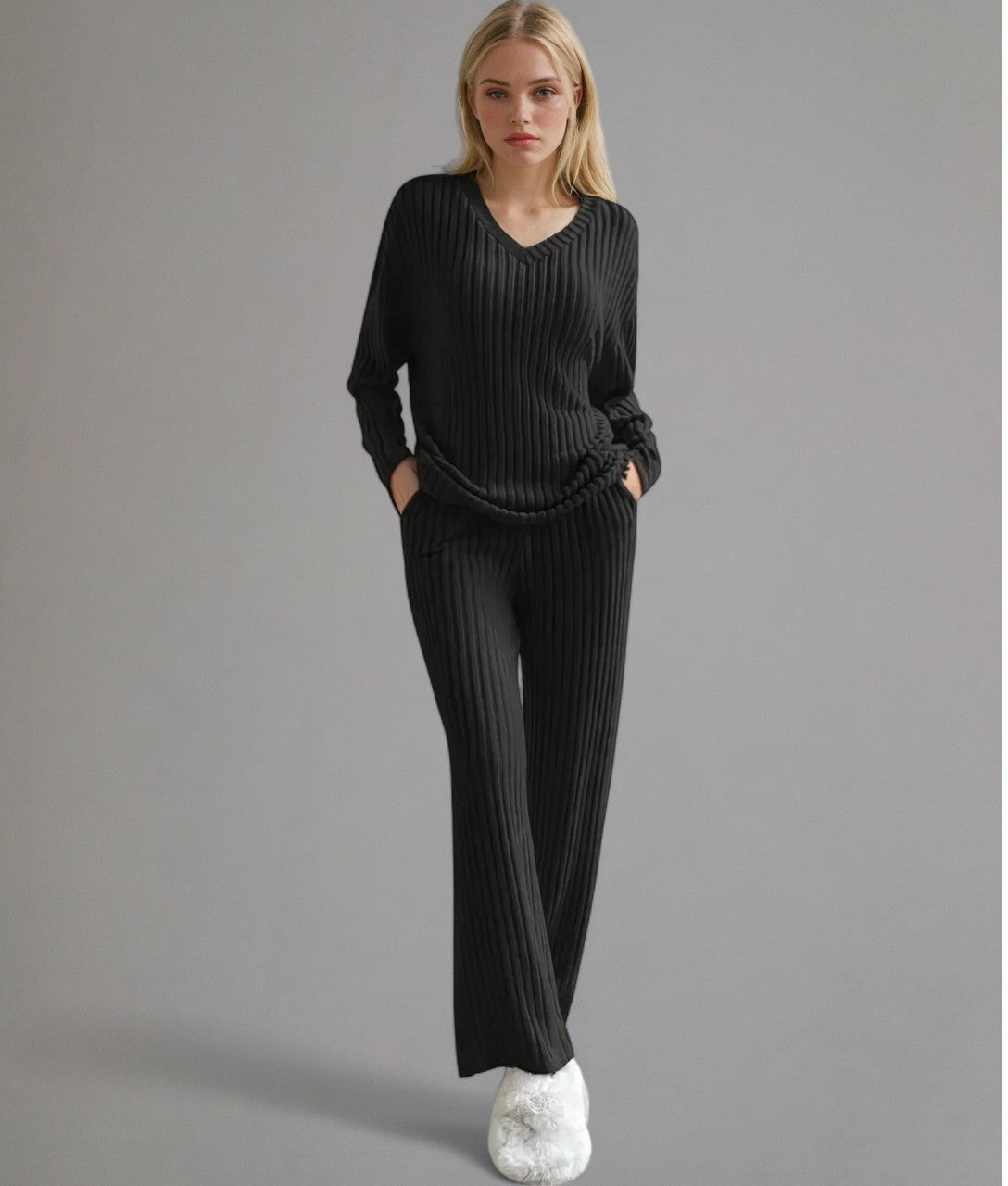 Marleau – Ribbed Lounge Set for Women