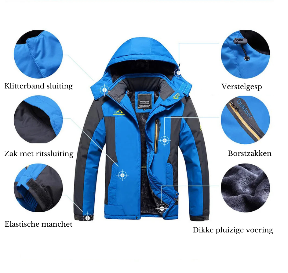 Oliver – Waterproof Windproof Winter Hooded Jacket