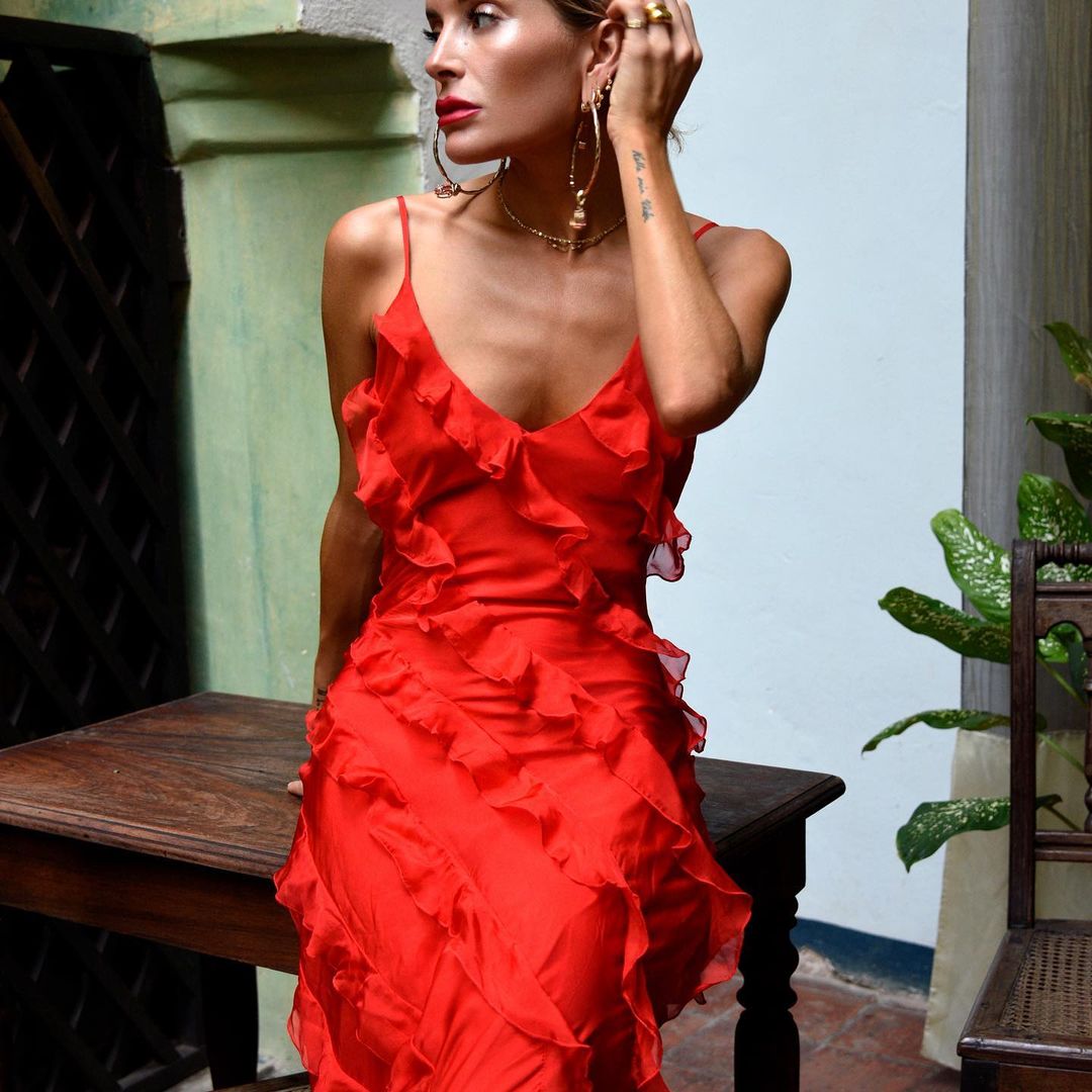 Zara – Ruffle Tiered Slip Gown