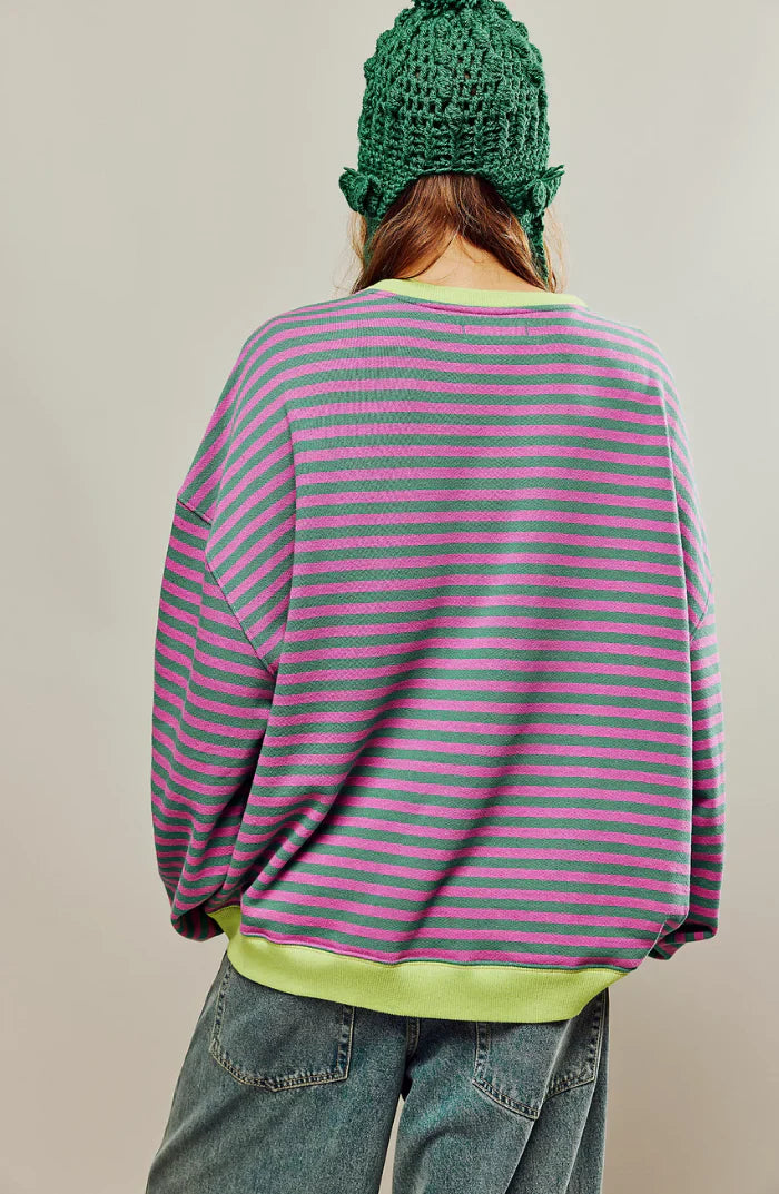 STRIPED OVERSIZED JUMPER