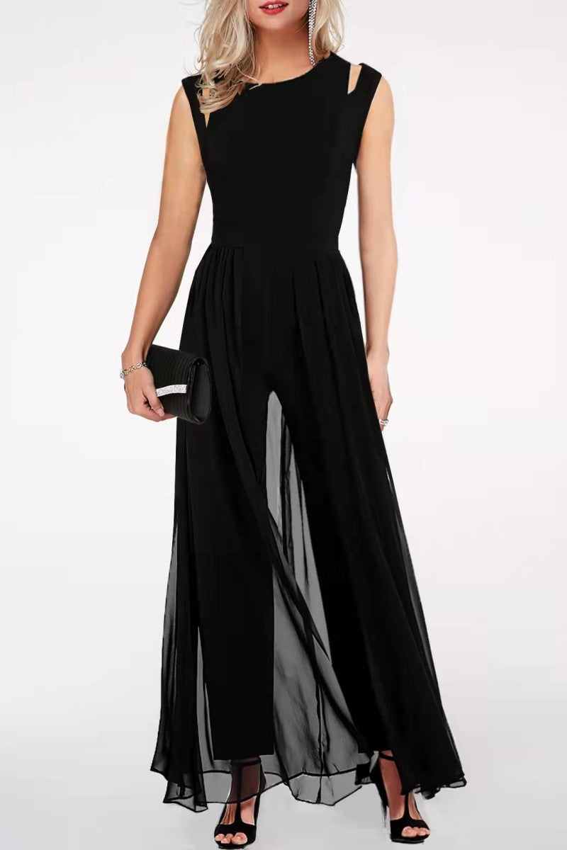 Mildrid – Sheer Panel Maxi Dress