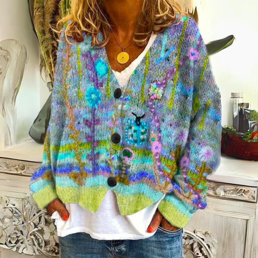 Colorful cardigan