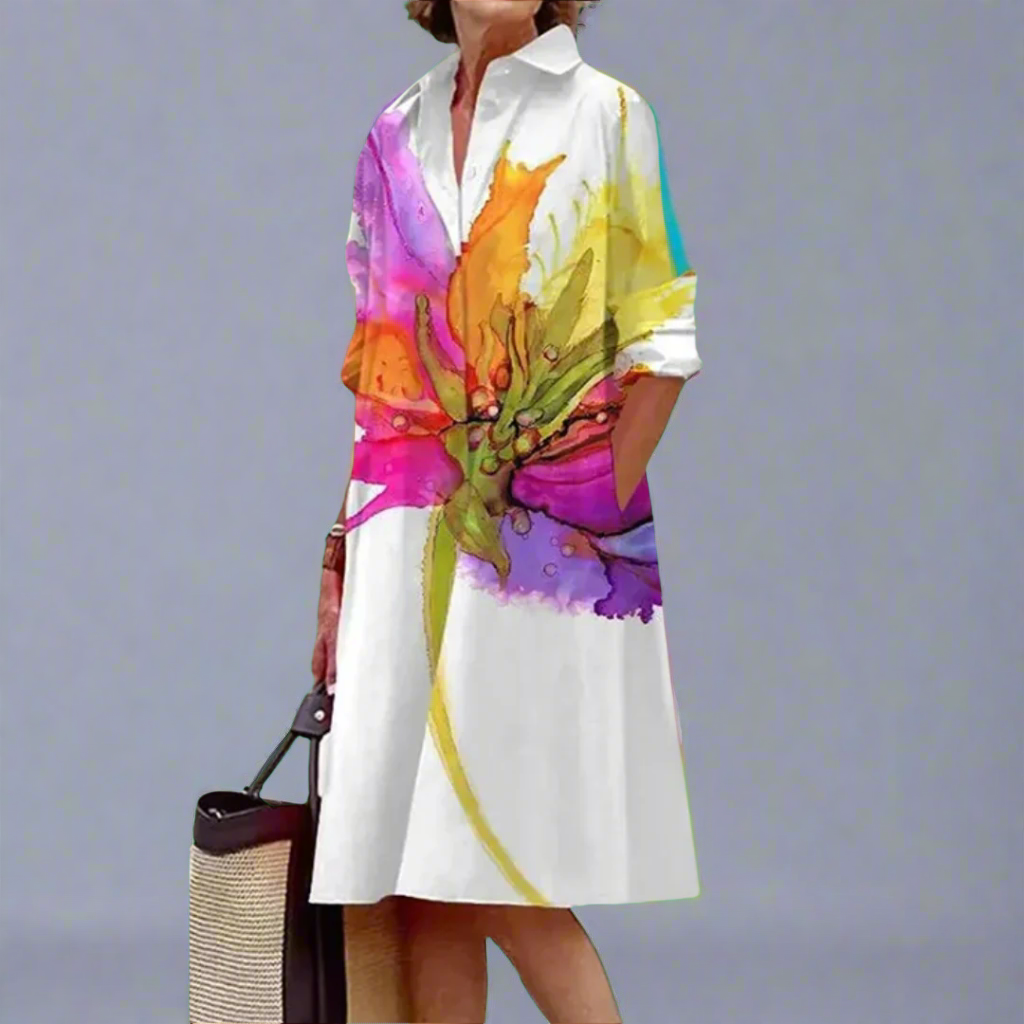 Calliope - Light and Vibrant Summer Midi Dress