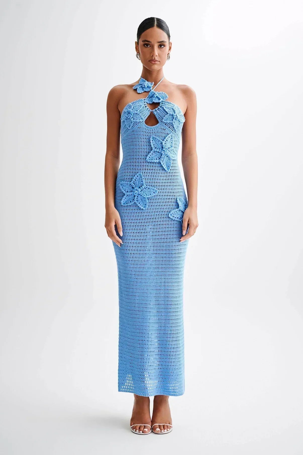 Raffaella – Crochet Halter Maxi Dress