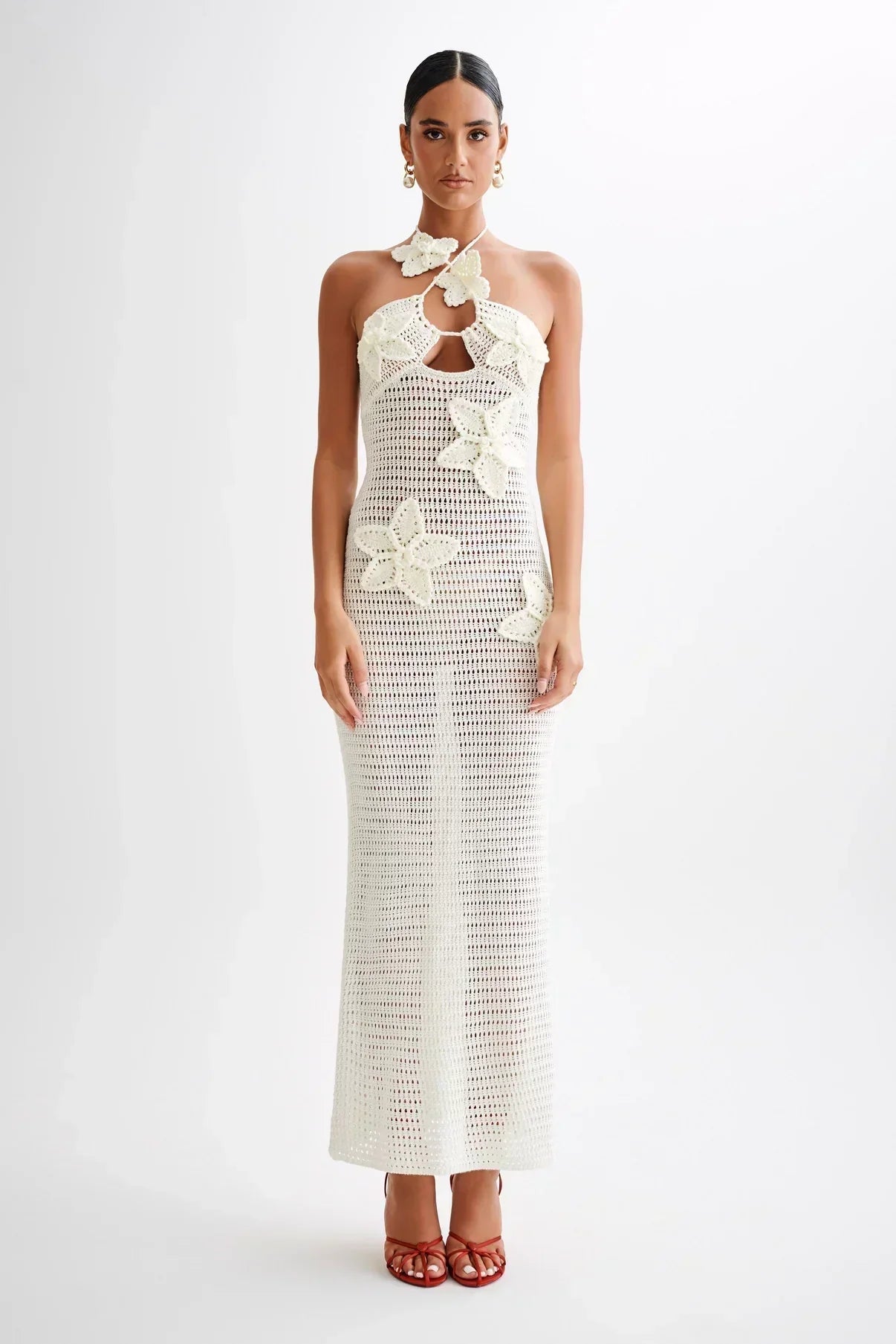 Raffaella – Crochet Halter Maxi Dress