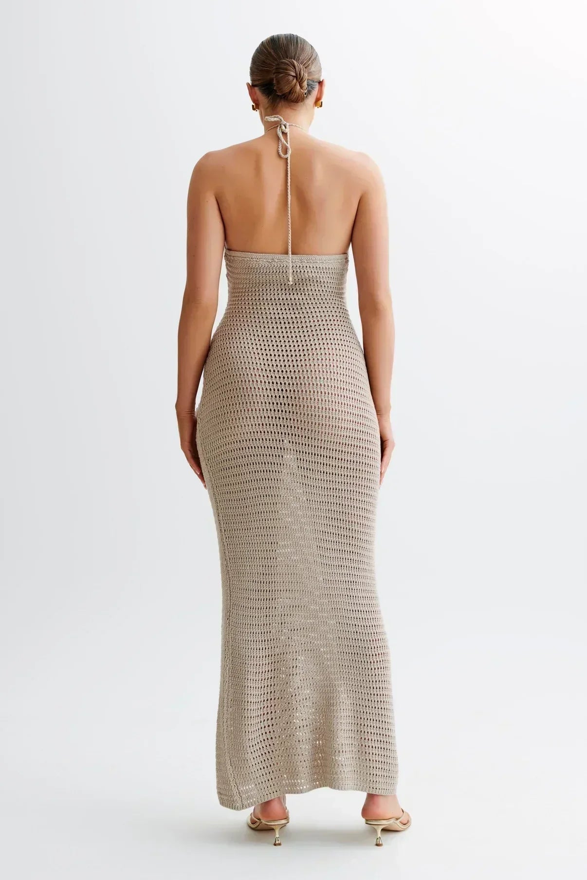 Raffaella – Crochet Halter Maxi Dress