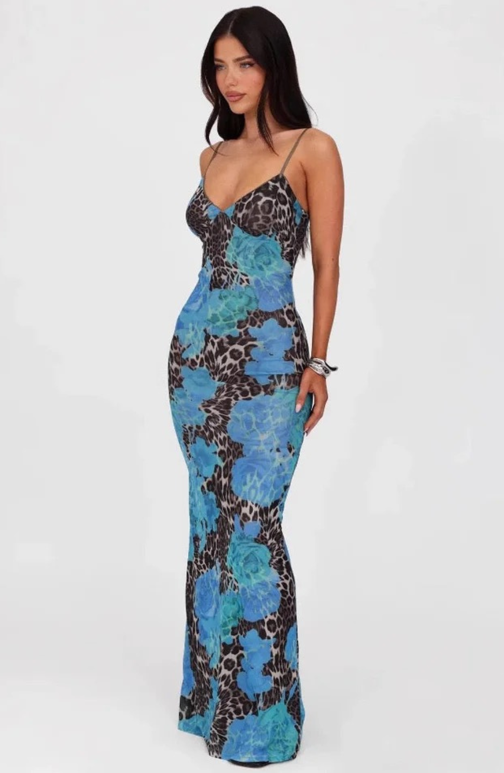 Francesca – Bloom Mesh Slip Dress