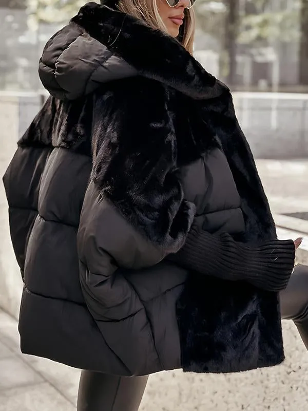Bomber jacket with hood
